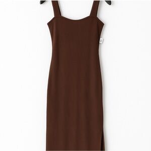 Old Navy Chocolate Brown Midi Dress